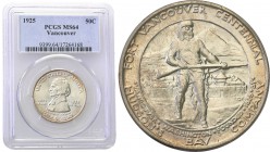 USA
USA. 50 cents 1925 Vancuver PCGS MS64 
Idealnie zachowana moneta, delikatna patyna. Rzadsza moneta, szczególnie w takim stanie zachowania.
Waga...