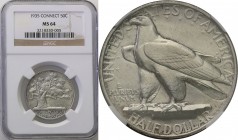 USA
USA. 50 cents 1935 Connecticvt NGC MS64 
Piękny egzemplarz, intensywny połysk menniczy i wspaniale zachowane detale. Rzadka moneta.
Waga/Weight...