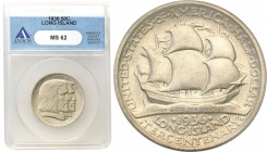 USA
USA. 50 cents 1936 Long Island 
Pięknie zachowana moneta w slabie ANACS z notą MS62
Waga/Weight: Metal: Średnica/diameter: 
Stan zachowania/co...
