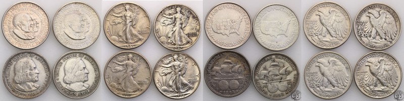 USA
USA. 1/2 $ dollara 1893-1952 - set of 8 pieces 
Różne mennice i stany zach...