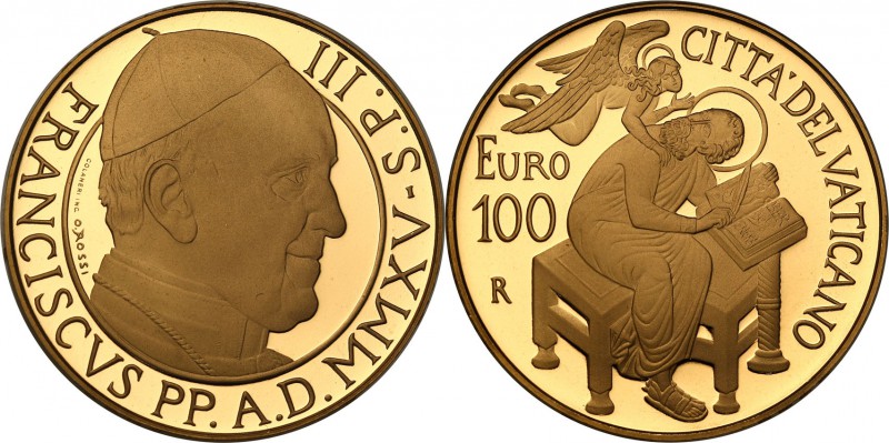 Vatican City
Vatican. 100 Euro 2015 Franciszek 
Wymiecie zachowany egzemplarz....