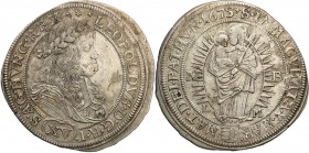 Hungary
Hungary. 15 krajcar 1675 NB, Nagybanya 
Rzadszy typ monety. Delikatny połysk w tle, patyna.
Waga/Weight: 6,37 g Ag Metal: Średnica/diameter...