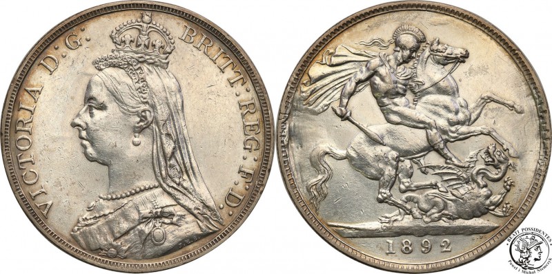 United Kingdom
Great Britain. 1 Kronen (crowns)a 1892 
Dobre detale, liczne ma...