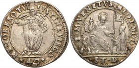 Italy
Italy, Wenecja. Alvise I Moceniego (1570-1577) 40 soldi S.T.D 
Ślad po zawieszce, patyna.
Waga/Weight: 8,73 g Ag Metal: Średnica/diameter: 
...