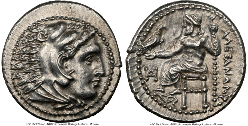 MACEDONIAN KINGDOM. Alexander III the Great (336-323 BC). AR drachm (18mm, 4.32 ...