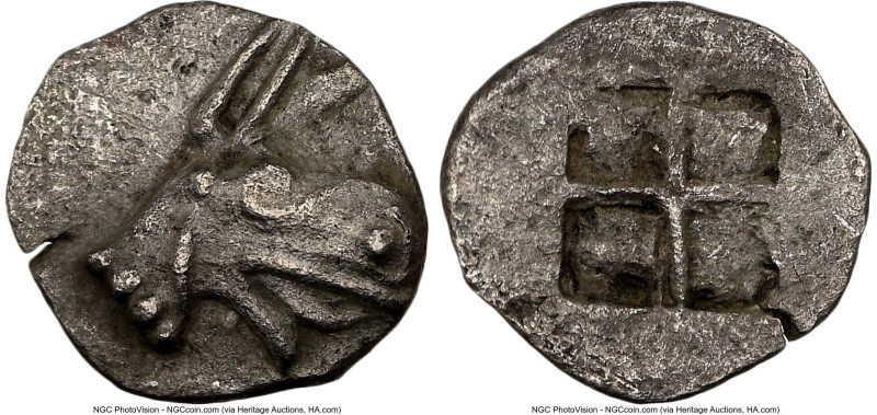 IONIA. Phocaea. Ca. late 6th-early 5th centuries BC. AR tetartemorion (5mm, 0.11...