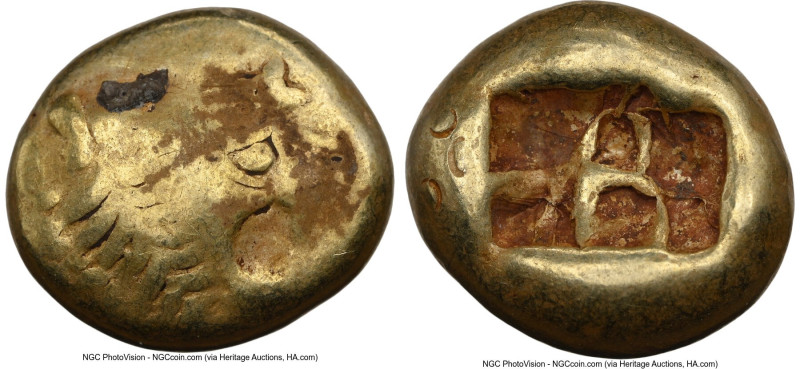 LYDIAN KINGDOM. Alyattes or Walwet (ca. 610-546 BC). EL third-stater or trite (1...