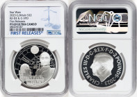 Charles III silver Proof "R2-D2 & C-3PO" 2 Pounds (1 oz) 2023 PR69 Ultra Cameo NGC, Mintage: 3,010. Star Wars series. First Releases. HID09801242017 ©...