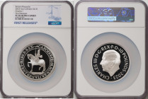 Charles III silver Proof "King Charles I" 10 Pounds (5 oz) 2023 PR70 Ultra Cameo NGC, Mintage: 257. British Monarchs series. First Releases. HID098012...