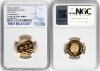 Charles III gold Proof "The Police" 25 Pounds (1/4 oz) 2023 PR70 Ultra Cameo NGC, Mintage: 550. Music Legends series. First Releases. HID09801242017 ©...