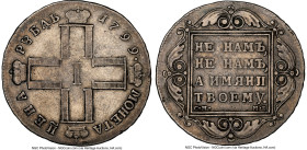 Paul I Rouble 1799 CM-MБ VF35 NGC, St. Petersburg mint, KM-C101a, Dav-1688. HID09801242017 © 2023 Heritage Auctions | All Rights Reserved