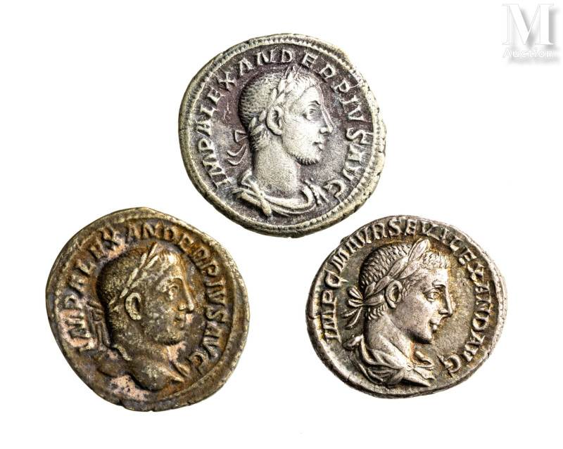 Rome - Alexandre Sévère (221-235)

Lot de trois Deniers
A : Tête à droite d'A...