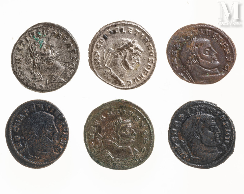 Rome - Divers

Lot de six Follis comprenant :
-Deux Follis de Constantin Ier...