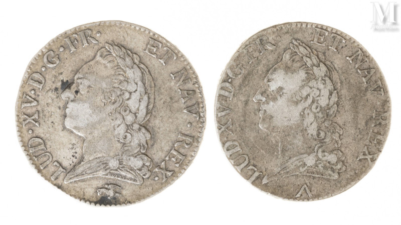 France - Louis XV (1715-1774)

Lot de deux Ecus à la vieille Tête 1772 D et 17...