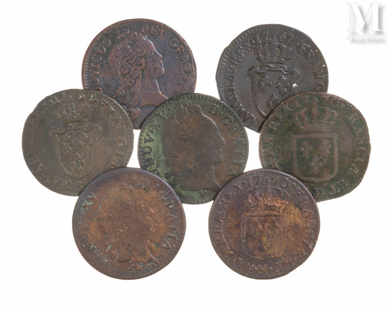 France - Louis XV (1715-1774)

Lot de six sols comprenant :
-Deux Un Sol 1768...