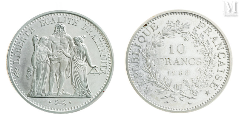 France - Cinquième République

Piéfort de la 10 Francs 1968
A : Hercule au ce...