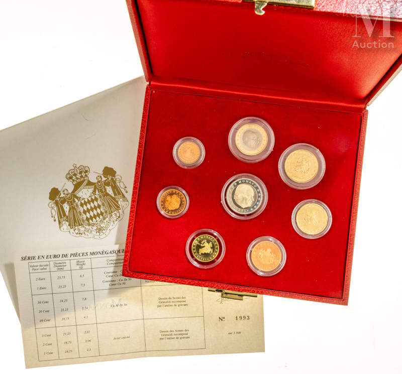 Monaco - Euros

Coffret BE (Belle épreuve ) Monaco 2001 comprenant la série de...