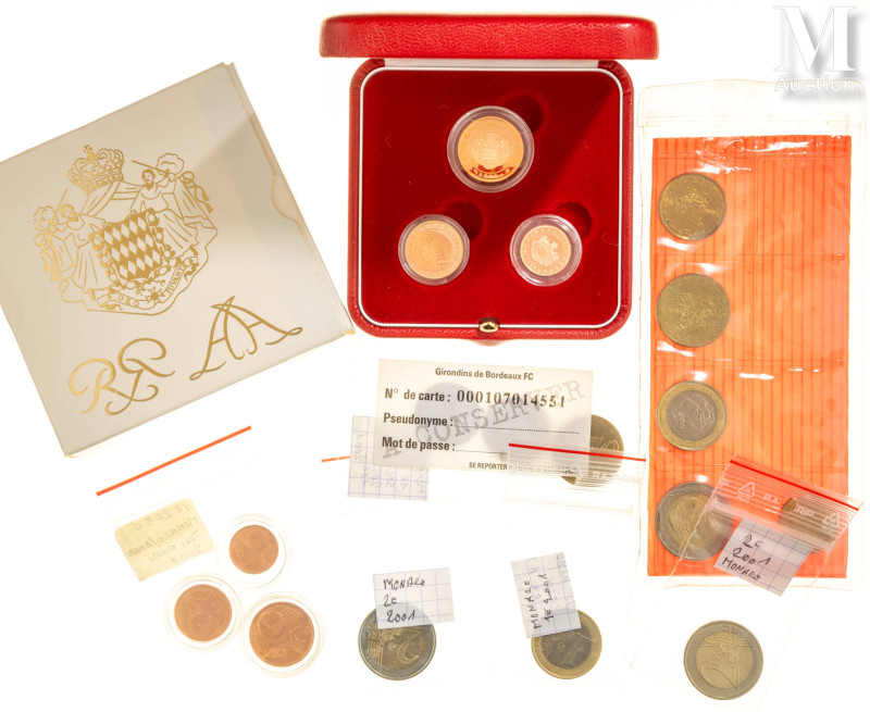 Monaco - Euros

Lot d'Euros comprenant :
-Un Coffret BE de 1,2 et 5 Centimes ...