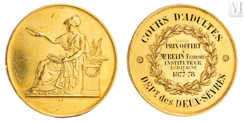 France - Médaille 

Médaille or concours d'adulte département des deux sèvres ...