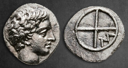 Gaul. Massalia circa 410-380 BC. Obol AR