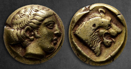 Lesbos. Mytilene circa 454-428 BC. Sixth Stater or Hekte EL
