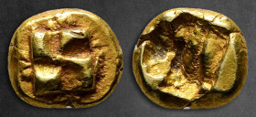 Ionia. Uncertain mint circa 625-600 BC. Twelfth Stater or Hemihekte EL