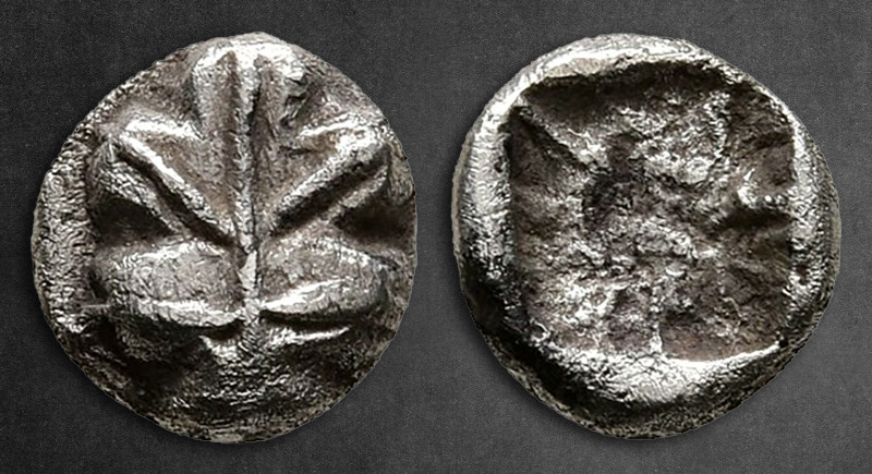 Islands off Caria. Rhodos. Kamiros circa 550-500 BC. 
Obol AR

7 mm, 0,47 g
...