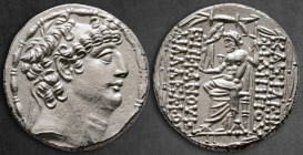 Seleukid Kingdom. Antioch on the Orontes. Philip I Philadelphos 95-75 BC. Tetradrachm AR