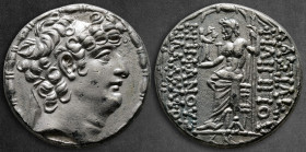 Seleukid Kingdom. Antioch on the Orontes. Philip I Philadelphos 95-75 BC. Tetradrachm AR