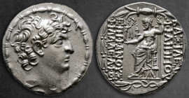 Seleukid Kingdom. Uncertain mint in Cilicia, probably Tarsos. Philip I Philadelphos 95-75 BC. Struck ca. 94-87 BC. Tetradrachm AR