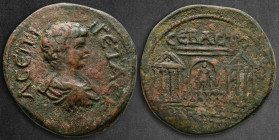 Pontos. Sebastopolis/Herakleopolis. Geta, as Caesar AD 198-209. Dated CY 208 = 205/206 AD. Bronze Æ