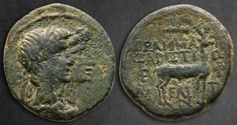 Ionia. Ephesos. Augustus with Livia 27 BC-AD 14. Aristion, grammateus; Presbon, ...