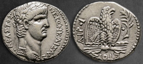 Seleucis and Pieria. Antioch. Nero AD 54-68. Dated RY10 and year 111 of the Caesarean Era = 62/63 AD. Tetradrachm AR