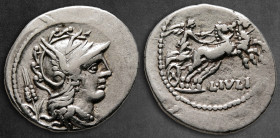 L. Julius 141 BC. Rome. Denarius AR
