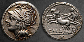 C. Coelius Caldus 104 BC. Rome. Denarius AR