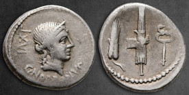 C. Norbanus 83 BC. Rome. Denarius AR