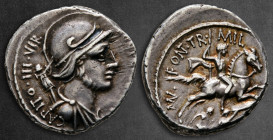 P. Fonteius P. f. Capito 55 BC. Rome. Denarius AR