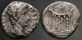 Augustus 27 BC-AD 14. Colonia Patricia. Denarius AR