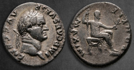 Vespasian AD 69-79. Rome. Denarius AR