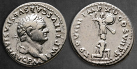 Titus AD 79-81. Rome. Denarius AR