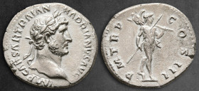 Hadrian AD 117-138. Rome. Denarius AR