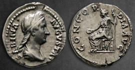 Sabina. Augusta AD 128-137. Rome. Denarius AR