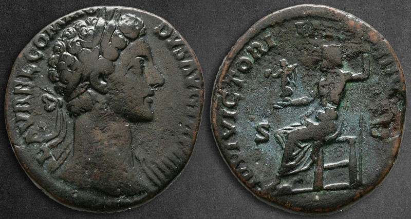 Commodus AD 177-192. Rome
Sestertius Æ

30 mm, 21,87 g

L AVREL COMMODVS AV...