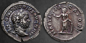 Caracalla AD 198-217. Struck circa 201-213 AD. Rome. Denarius AR