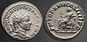 Caracalla AD 198-217. Rome. Denarius AR