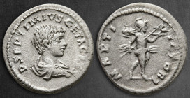 Geta, as Caesar AD 198-209. Laodicea ad Mare. Denarius AR