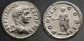 Geta, as Caesar AD 198-209. Rome. Denarius AR