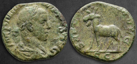 Philip II AD 247-249. Ludi Saeculares (Secular Games)/1000th Anniversary of Rome issue. Rome. Sestertius Æ
