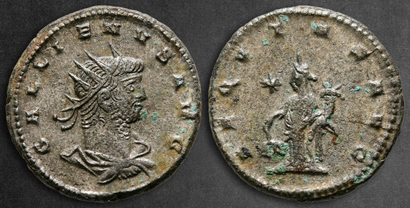 Gallienus AD 253-268. Antioch
Billon Antoninianus

21 mm, 3,91 g

GALLIENVS...