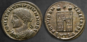 Constantine II, as Caesar AD 317-337. Thessaloniki. Follis Æ